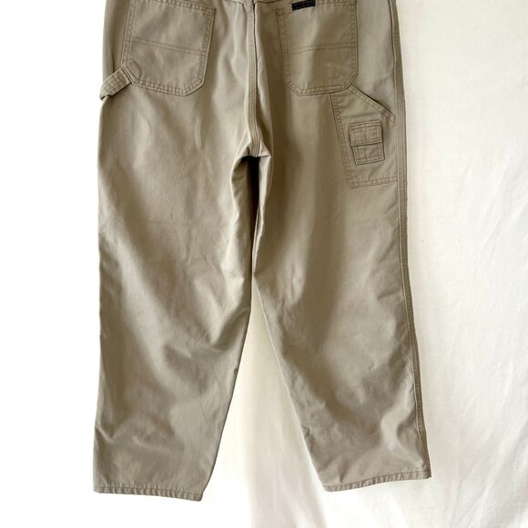 Lee Women's Carpenter Pants, Lee Riveted, Khaki Color, Size 14 Petite. EUC! - Picture 6 of 15